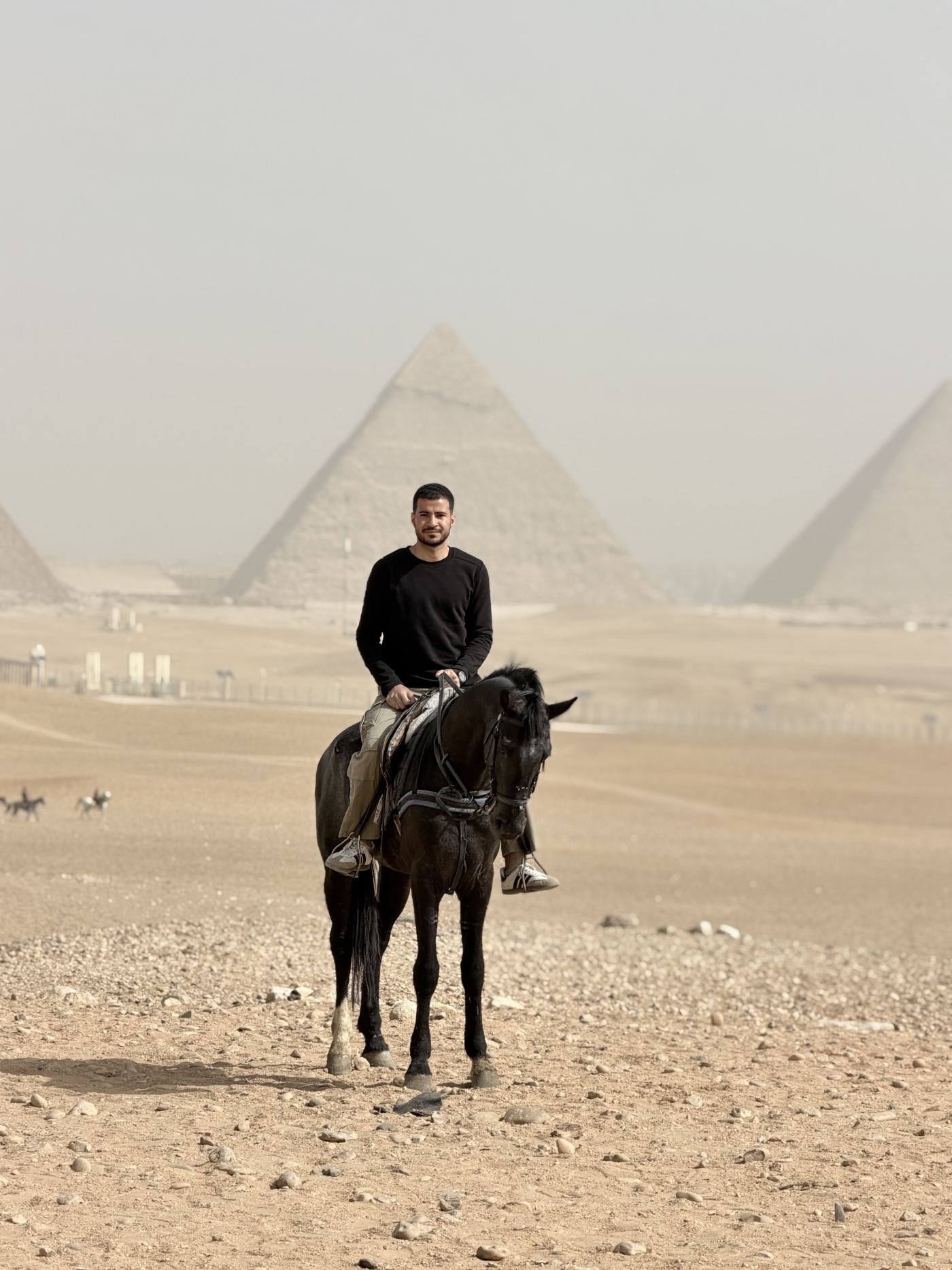 Advanced Horse Riding with Pyramids View